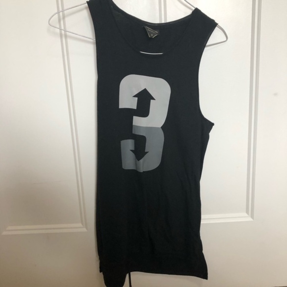 Black Baseball Tank Top 3 up 3 down baseballism size xsmall NWOT